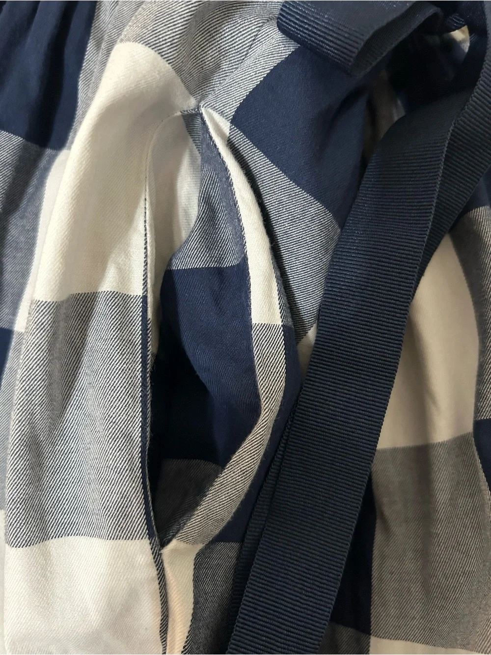 Tommy Hilfiger Navy and White faux wrap dress